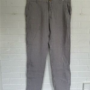Etro Gray Dress Pants Elegant Design Linen Italian Size 52
